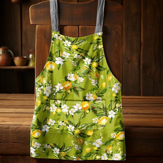 Lemon On Green Apron by Mark van Vuuren