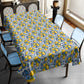 Lemon and Delft Pattern Rectangle Tablecloth