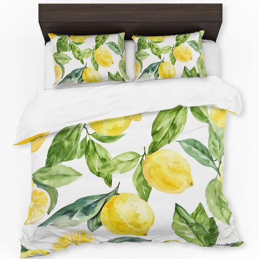 Lemons Duvet Cover Set by Wikus Schalkwyk