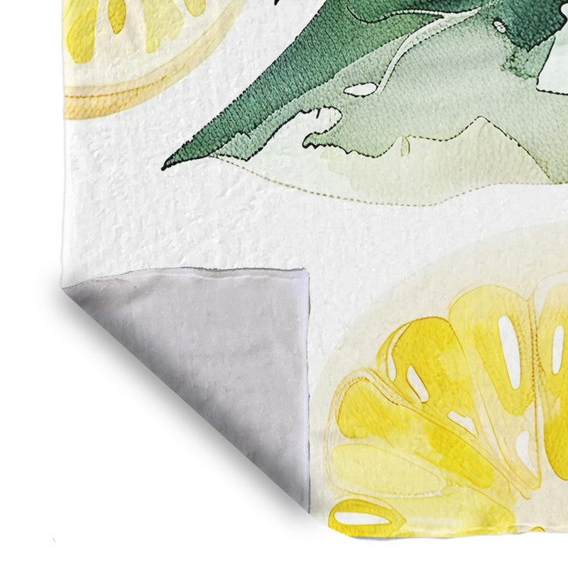 Lemons Light Weight Fleece Blanket by Wikus Schalkwyk