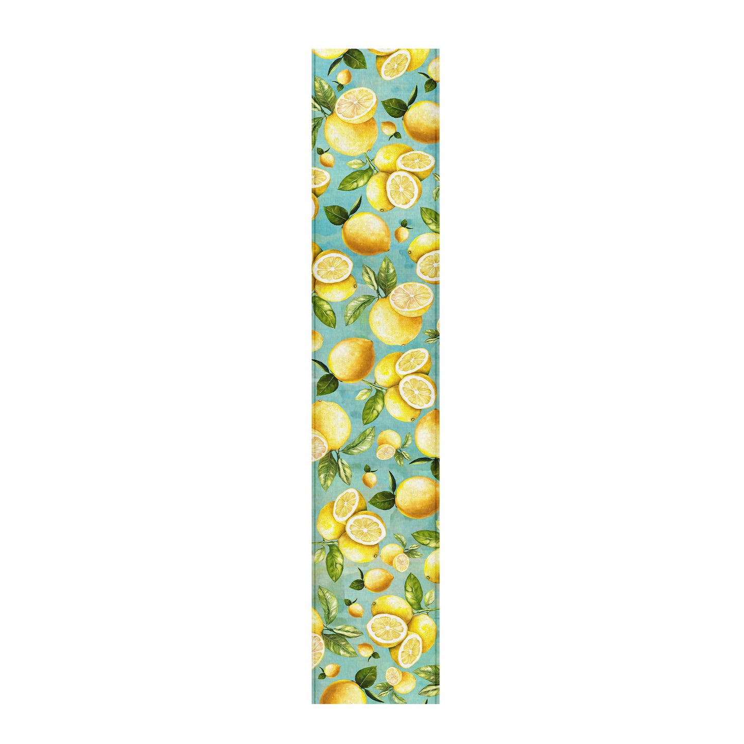 Lemons On Green Table Runner by Mark van Vuuren