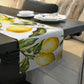 Lemons On White Table Runner by Mark van Vuuren