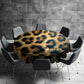 Leopard Print Round Tablecloth