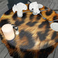 Leopard Print Round Tablecloth