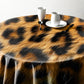 Leopard Print Round Tablecloth