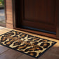 Leopard Print Welcome Door Mat
