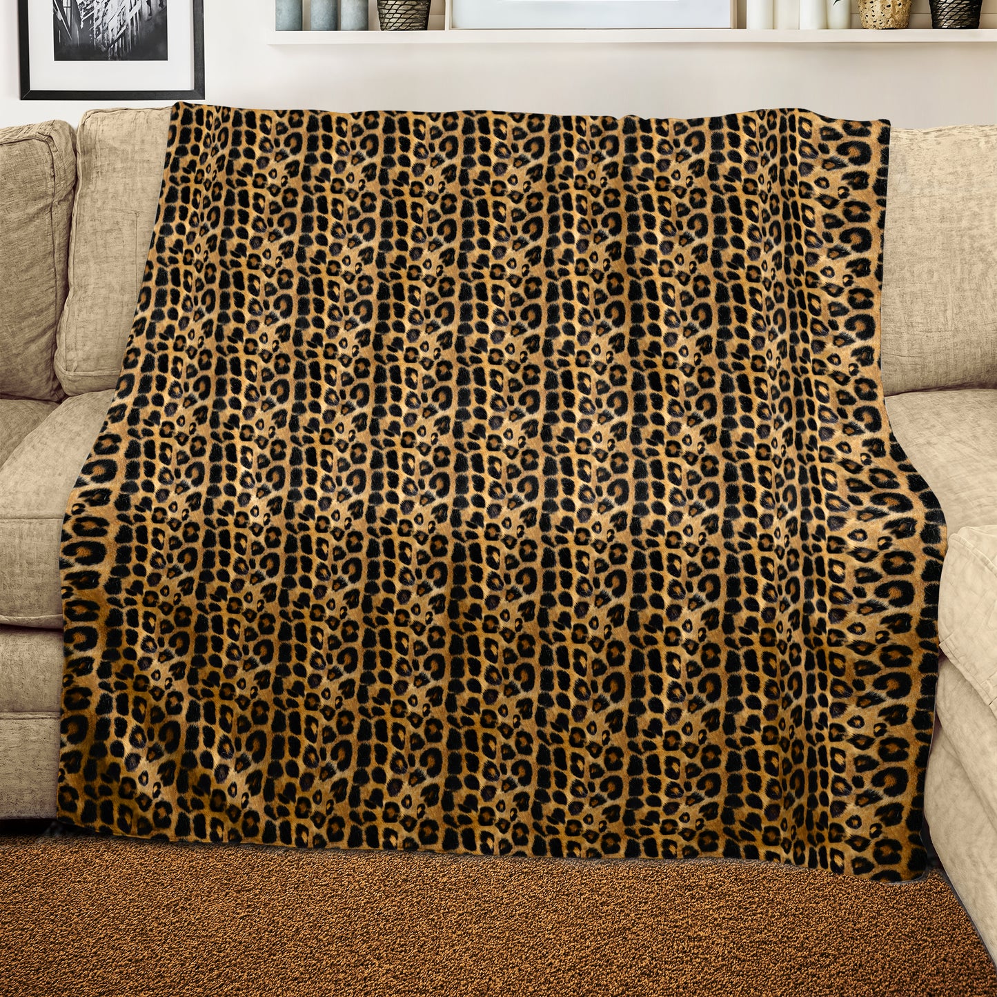 Leopard Dots Light Weight Fleece Blanket