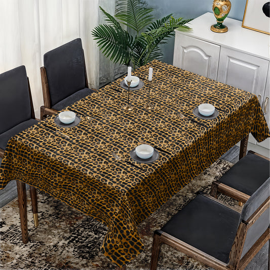 Leopard Dots Rectangle Tablecloth