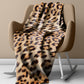 Leopard Fur Light Weight Fleece Blanket