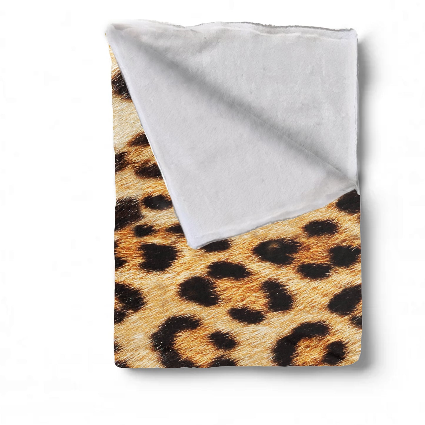Leopard Fur Light Weight Fleece Blanket