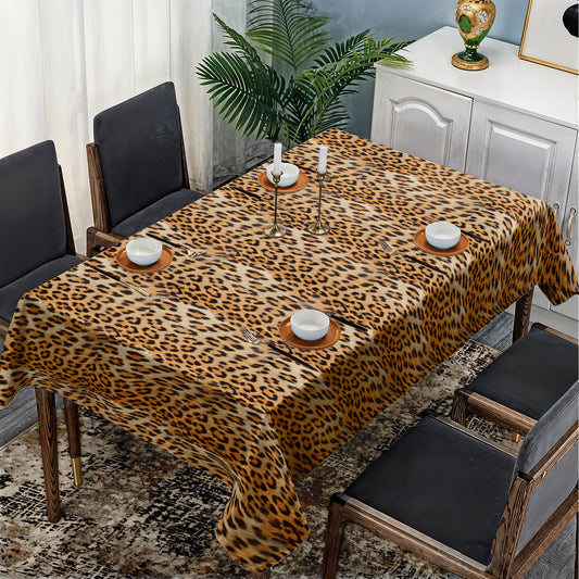 Leopard Fur Rectangle Tablecloth