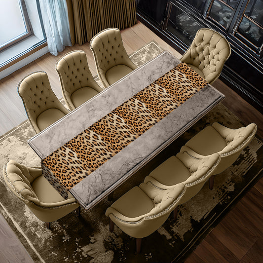 Leopard Fur Table Runner