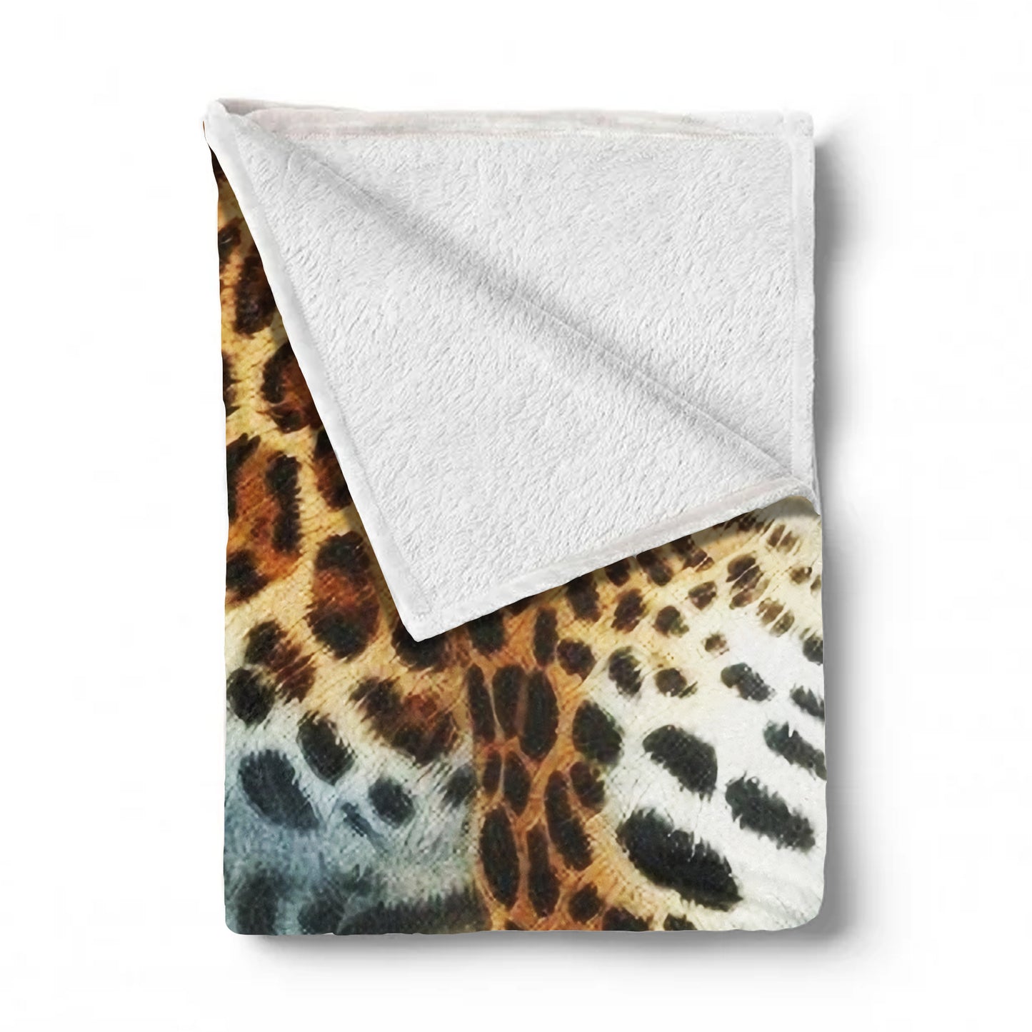 Leopard Light Weight Fleece Blanket by Mark van Vuuren