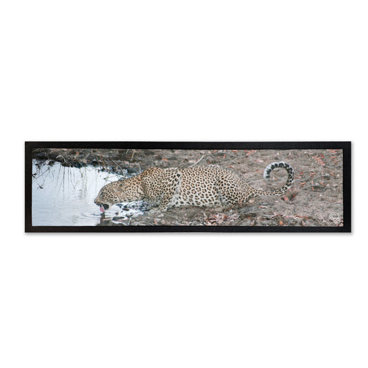 Leopard Sipping Bar Mat by Ferdie Muller