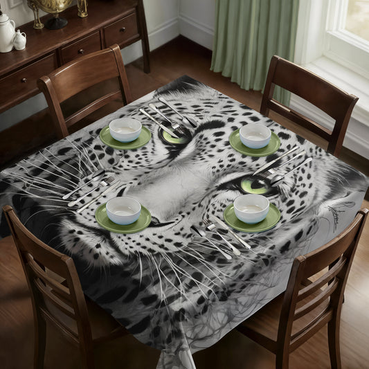 Leopard Unravelling By Nathan Pieterse Square Tablecloth