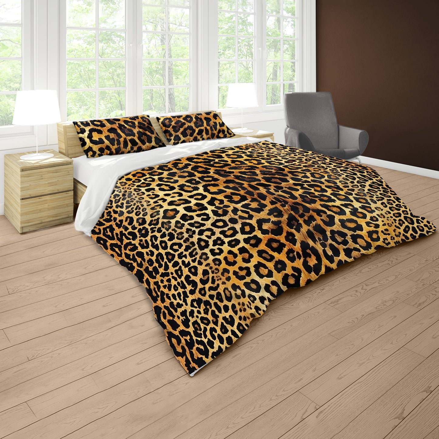 Leopard Veil Duvet Cover Set