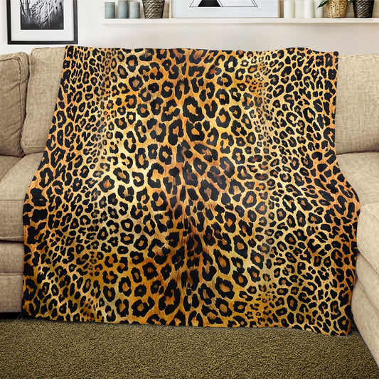 Leopard Veil Light Weight Fleece Blanket