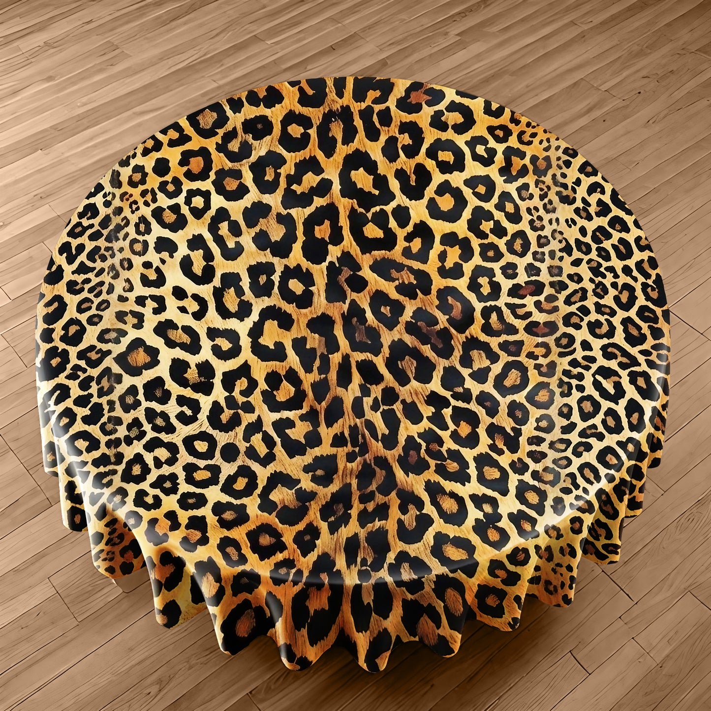 Leopard Veil Round Tablecloth