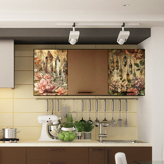 Life Memories Crystal Flowers Decoupage 800mm x 600mm