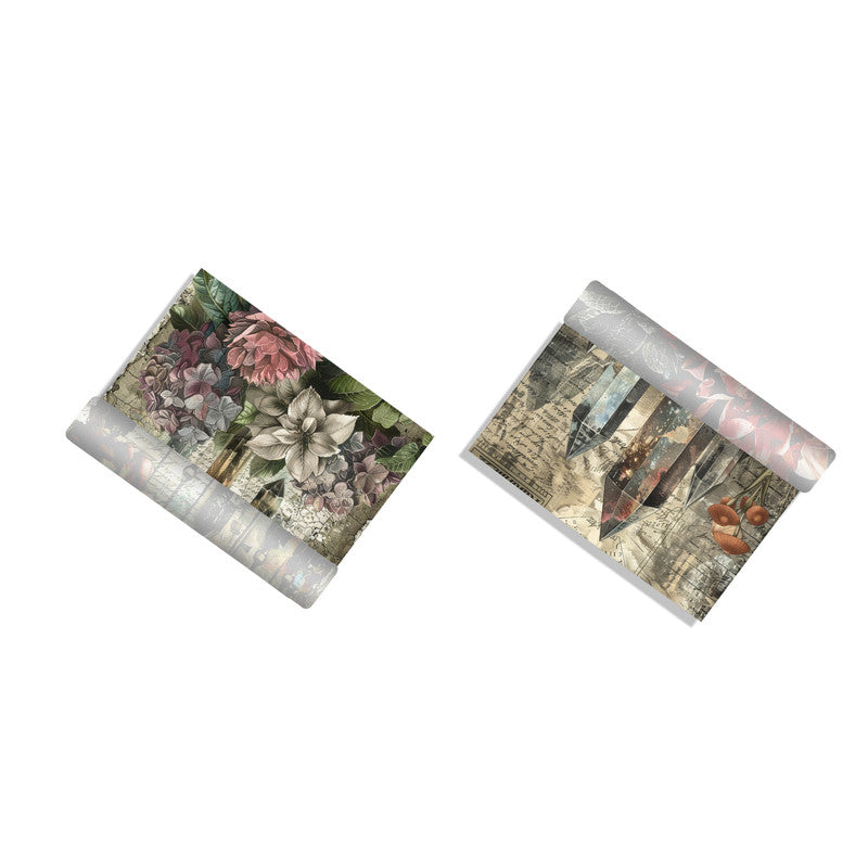 Life Memories Crystal Flowers Decoupage 800mm x 600mm