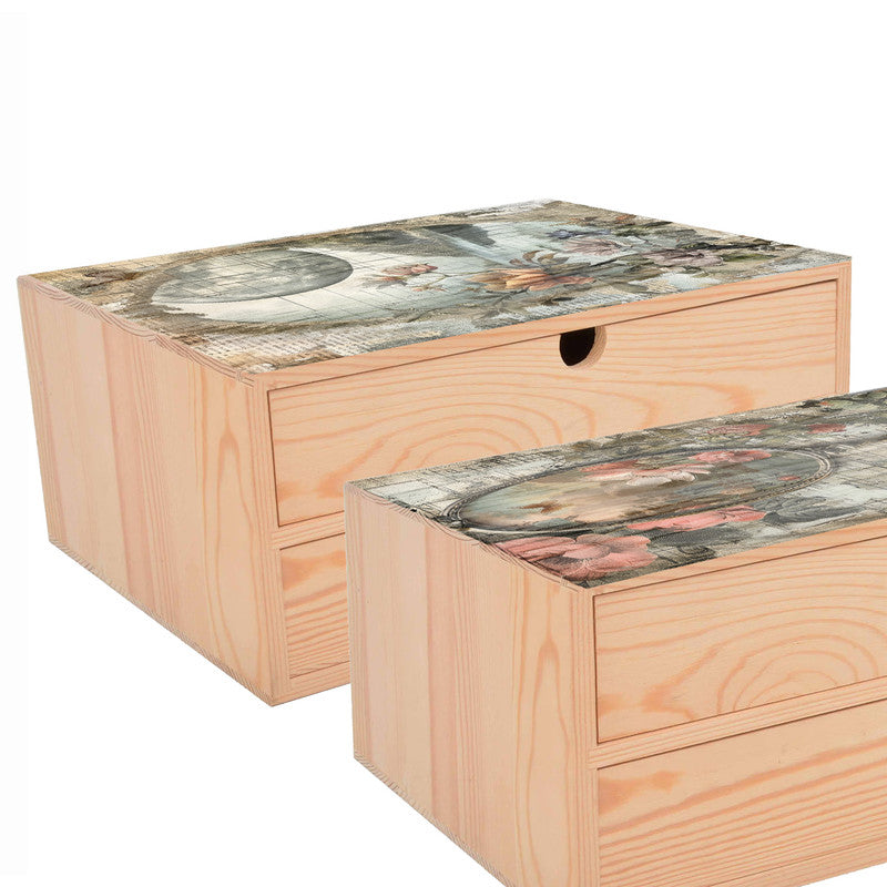 Life Memories In The Mirror Decoupage 800mm x 600mm