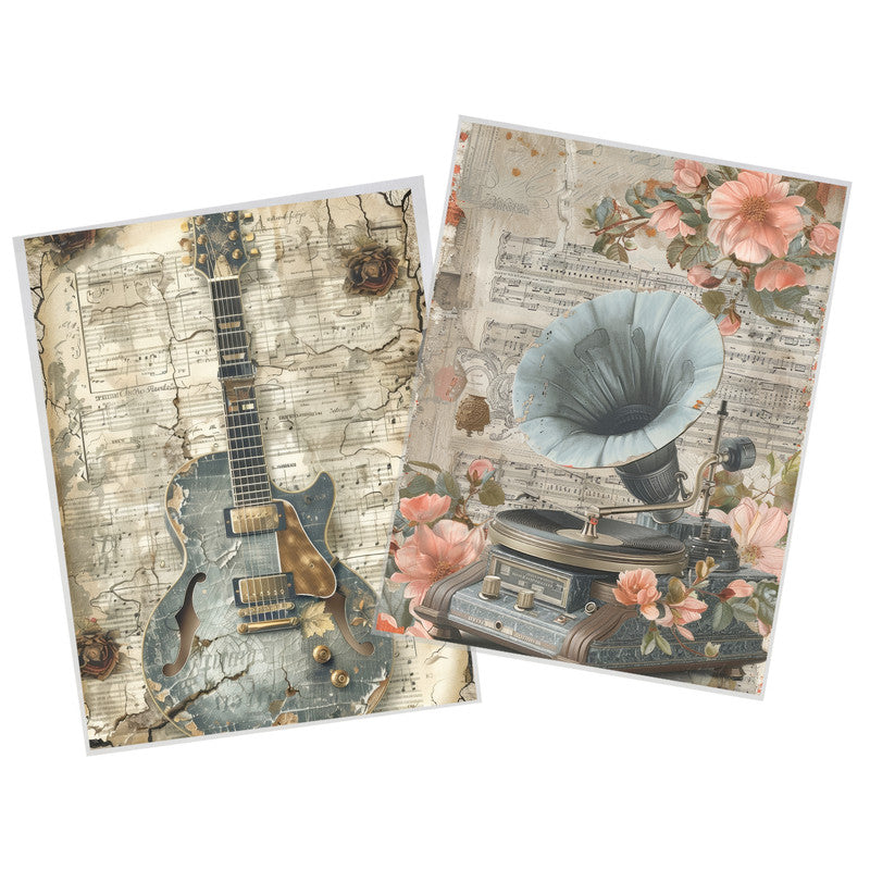 Life Memories Muisic Decoupage 800mm x 600mm