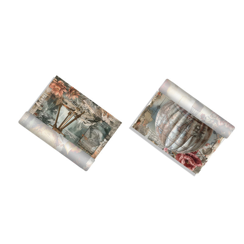 Life Memories Of An Adventure Decoupage 800mm x 600mm