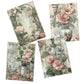 Life Memories Of Peach Flowers Decoupage A3