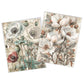 Life Memories Of White Flowers Decoupage 800mm x 600mm
