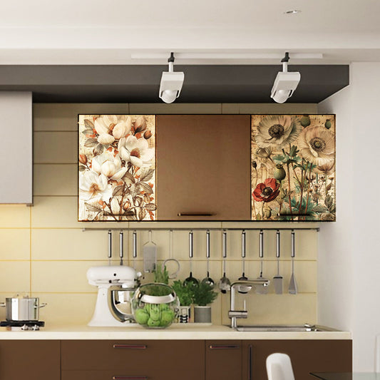 Life Memories Of White Flowers Decoupage 800mm x 600mm