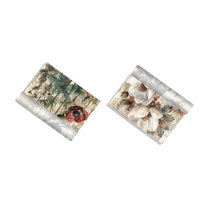 Life Memories Of White Flowers Decoupage 800mm x 600mm