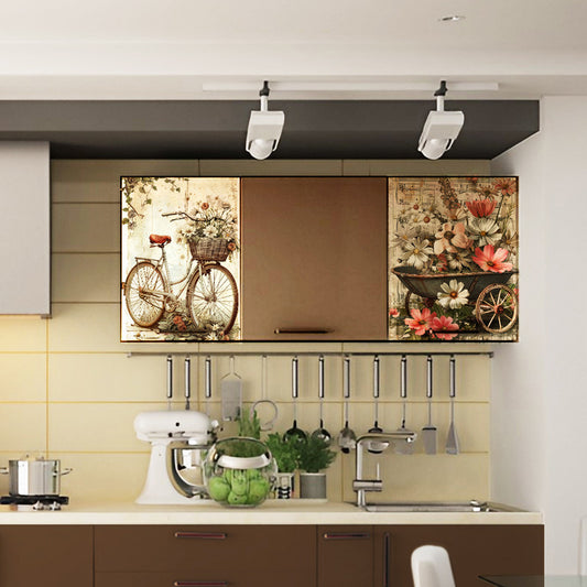Life Memories On Wheels Decoupage 800mm x 600mm