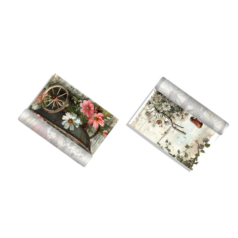 Life Memories On Wheels Decoupage 800mm x 600mm