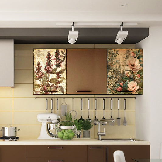 Life Memories Peach Flowers Decoupage 800mm x 600mm