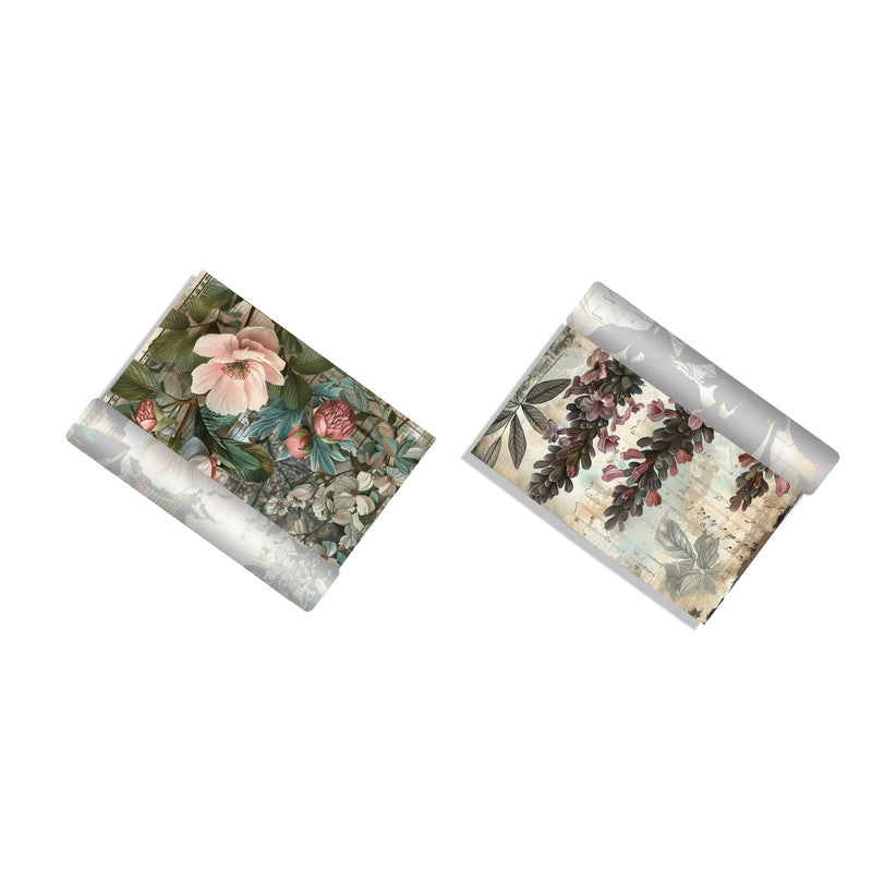 Life Memories Peach Flowers Decoupage 800mm x 600mm