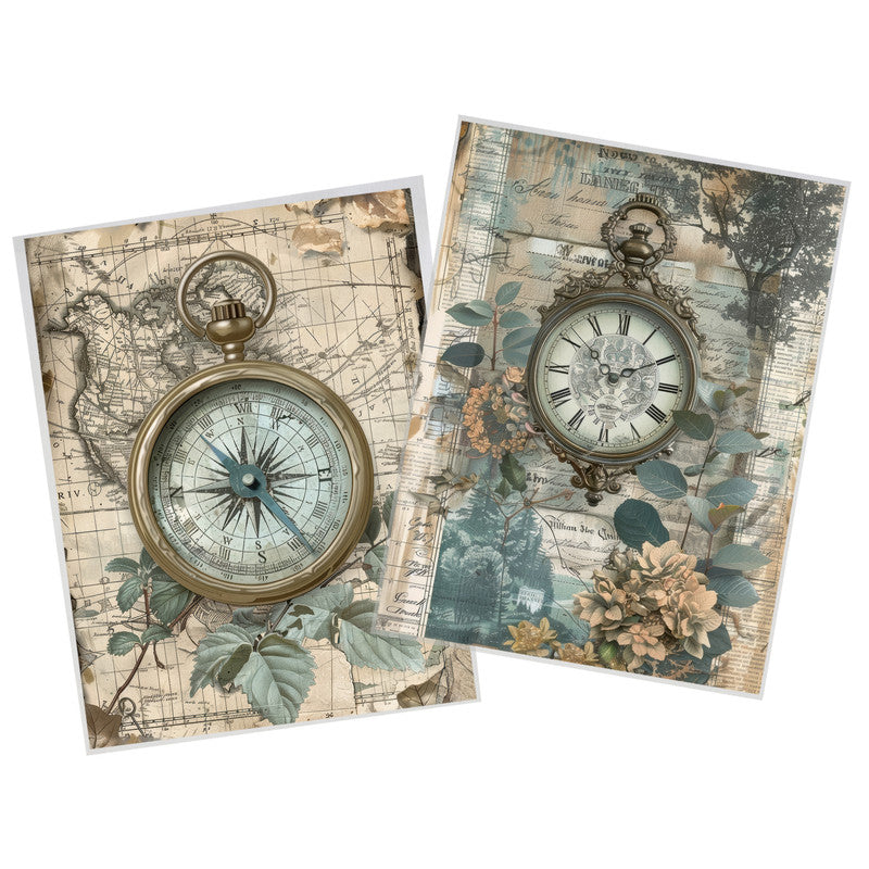 Life Memories Time Decoupage 800mm x 600mm