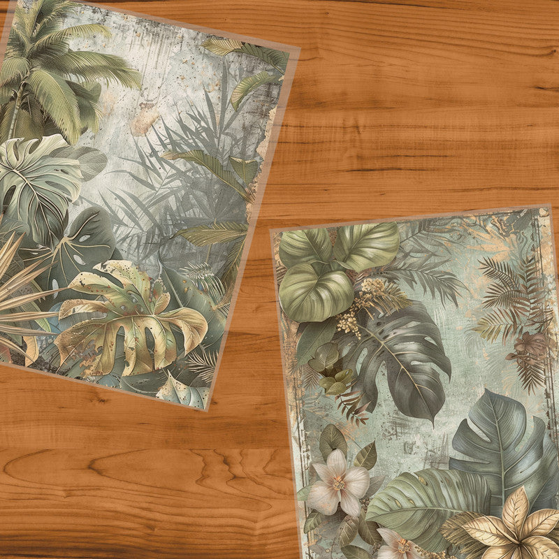 Life Memories Tropical Leaves Decoupage 800mm x 600mm