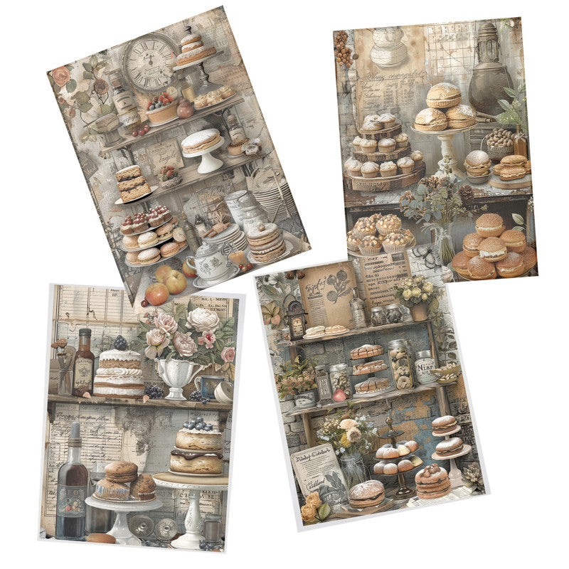 Life Memories of Baking Decoupage A3