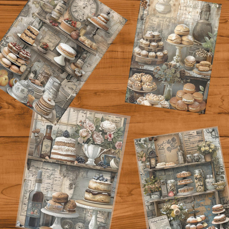 Life Memories of Baking Decoupage A3