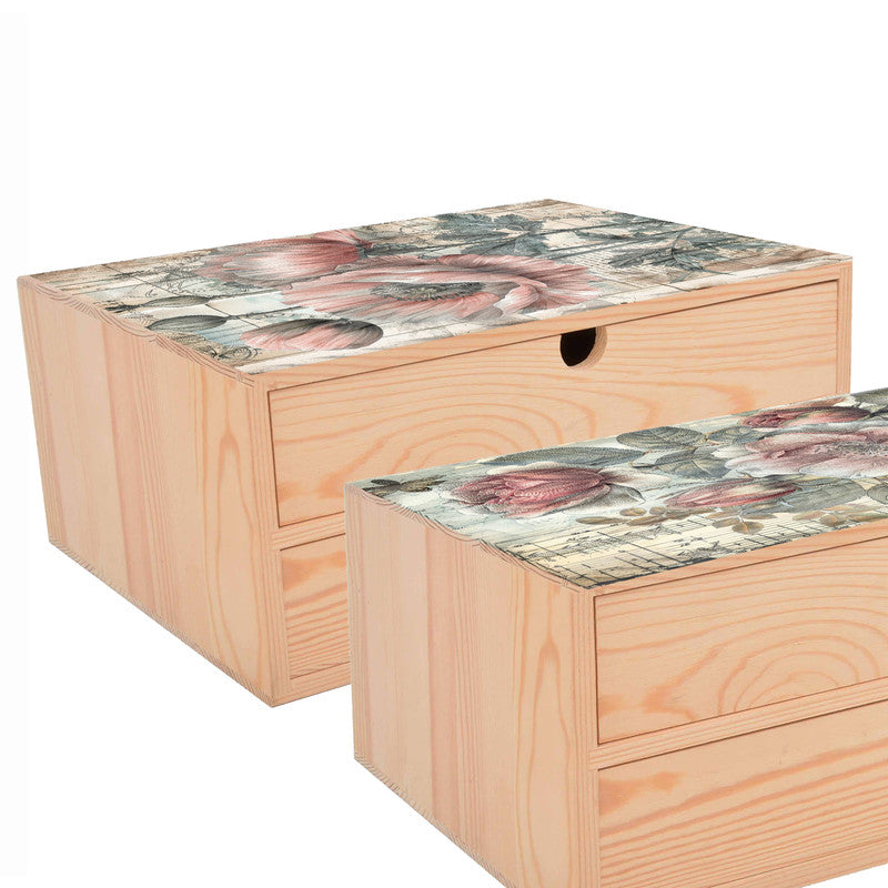 Life Memories of Blooming Peonies Decoupage 800mm x 600mm