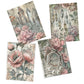 Life Memories of Blooming Pink Flowers Decoupage A3
