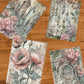 Life Memories of Blooming Pink Flowers Decoupage A3