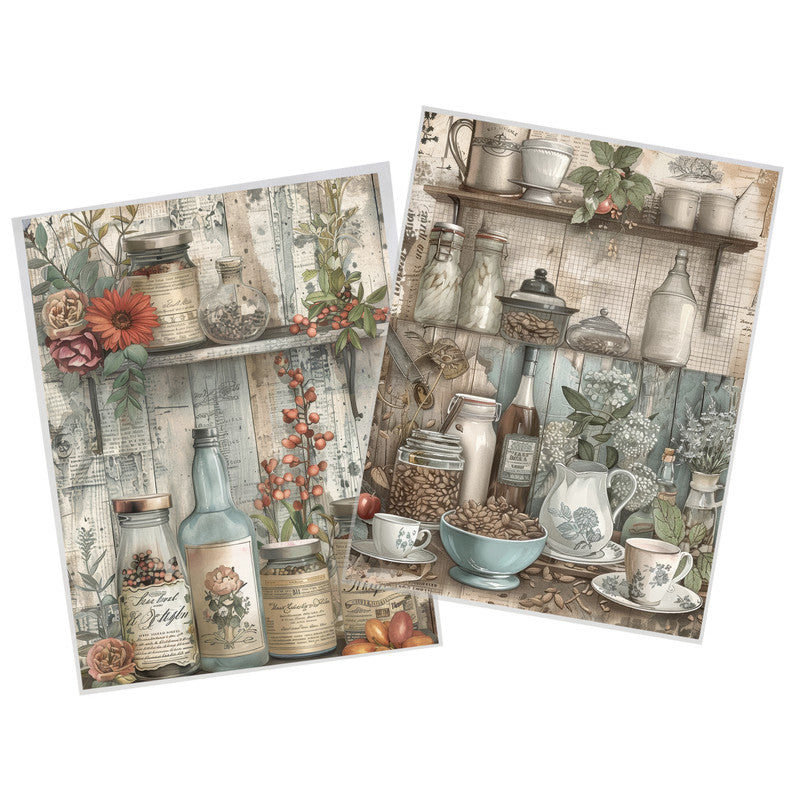 Life Memories of Coffee Spices Decoupage 800mm x 600mm