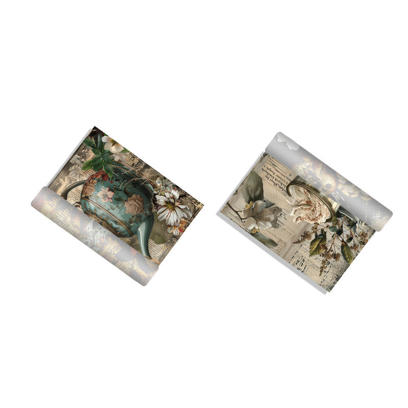 Life Memories of Coffee Tea Decoupage 800mm x 600mm