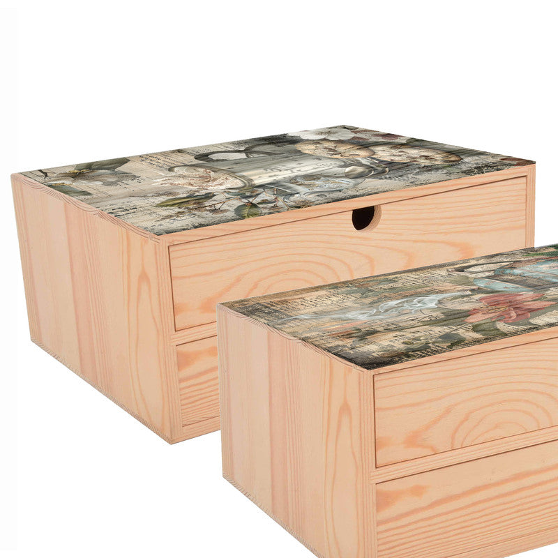 Life Memories of Coffee Tea Decoupage 800mm x 600mm