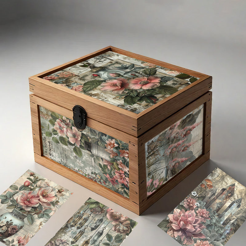 Life Memories of Crystal Roses Decoupage A4 A5 & A4
