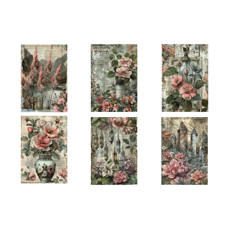Life Memories of Crystal Roses Decoupage A4 A5 & A4