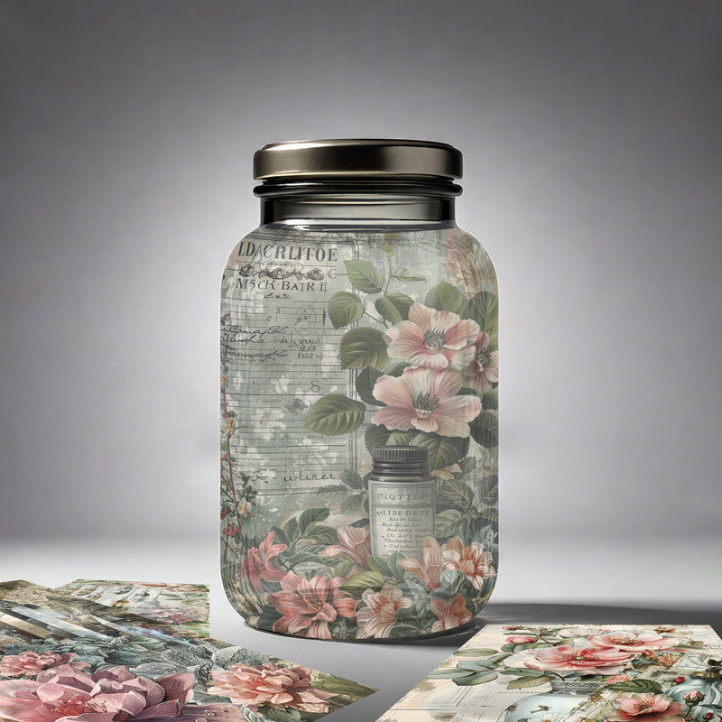 Life Memories of Crystal Roses Decoupage A4 A5 & A4