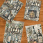 Life Memories of Dark Glass Bottles Decoupage A3