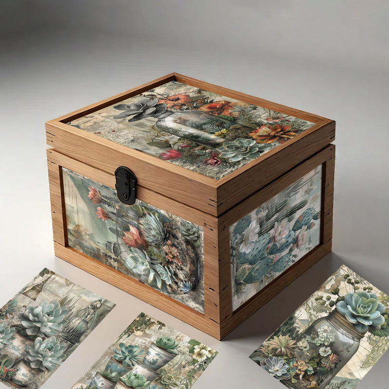 Life Memories of Desert Roses Decoupage A4 A5 & A4